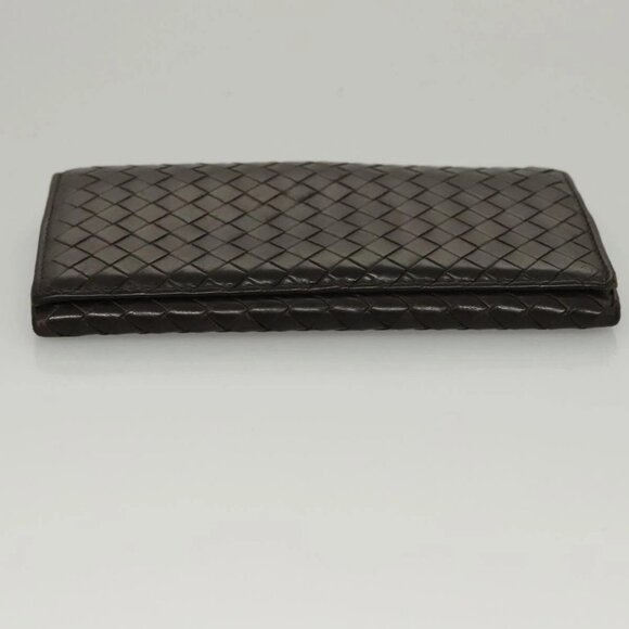 BOTTEGA VENETA INTRECCIATO Long Wallet Leather Brown 156819 Auth bs24196 - Picture 6 of 16